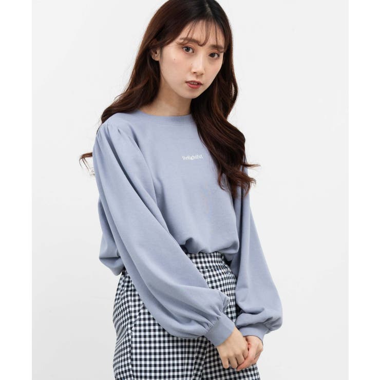FRAMeWORK ギャザースリーブスウェット スタイリング styling/ ギャザースリーブスウェット （BLU