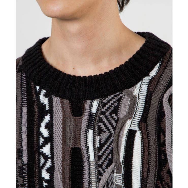 総柄デザインセーター | WEGO【MEN】 | 詳細画像8 