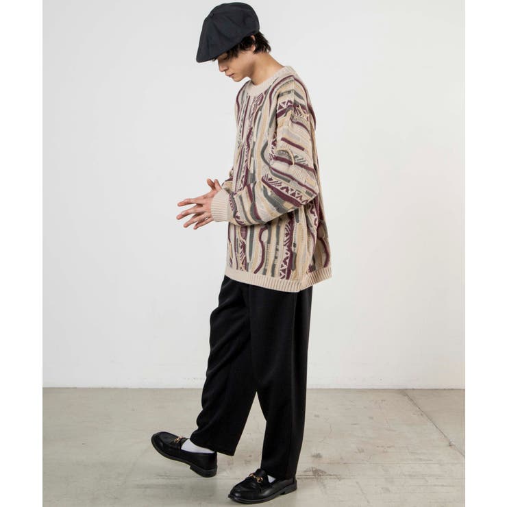 総柄デザインセーター | WEGO【MEN】 | 詳細画像2 