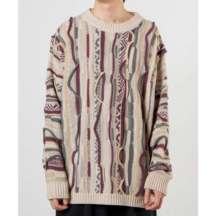 総柄デザインセーター | WEGO【MEN】 | 詳細画像4 