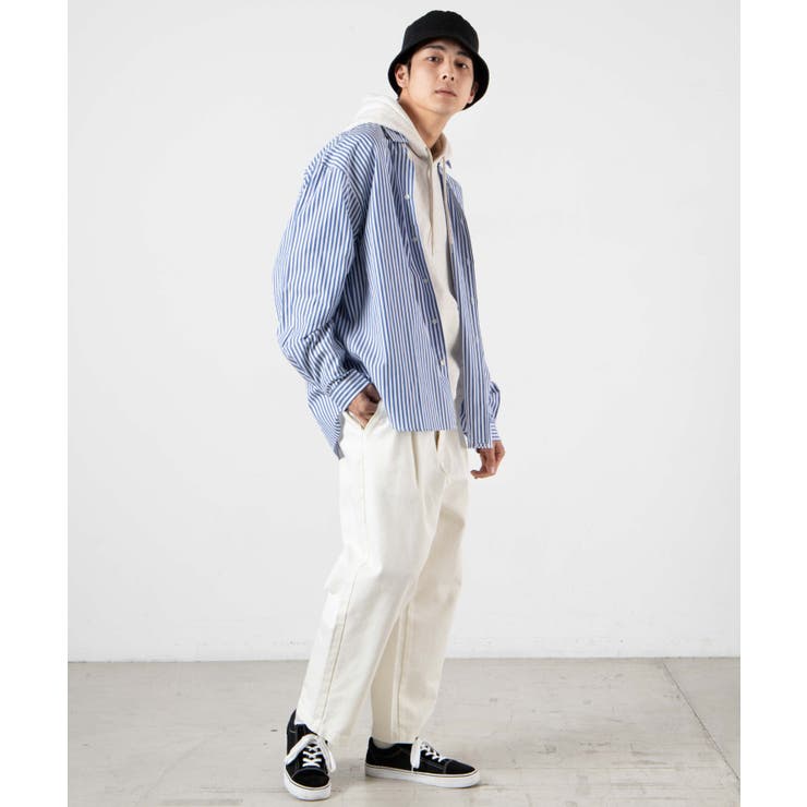 ストライプBIGシャツ [品番：WG010078509]｜WEGO【MEN