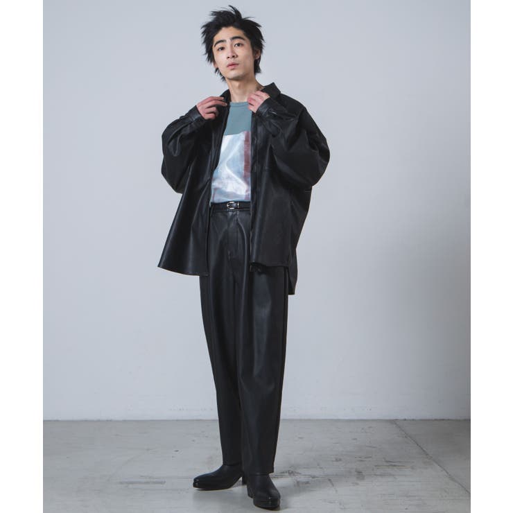 フェイクレザーバルーンパンツ [品番：WG010078507]｜WEGO【MEN