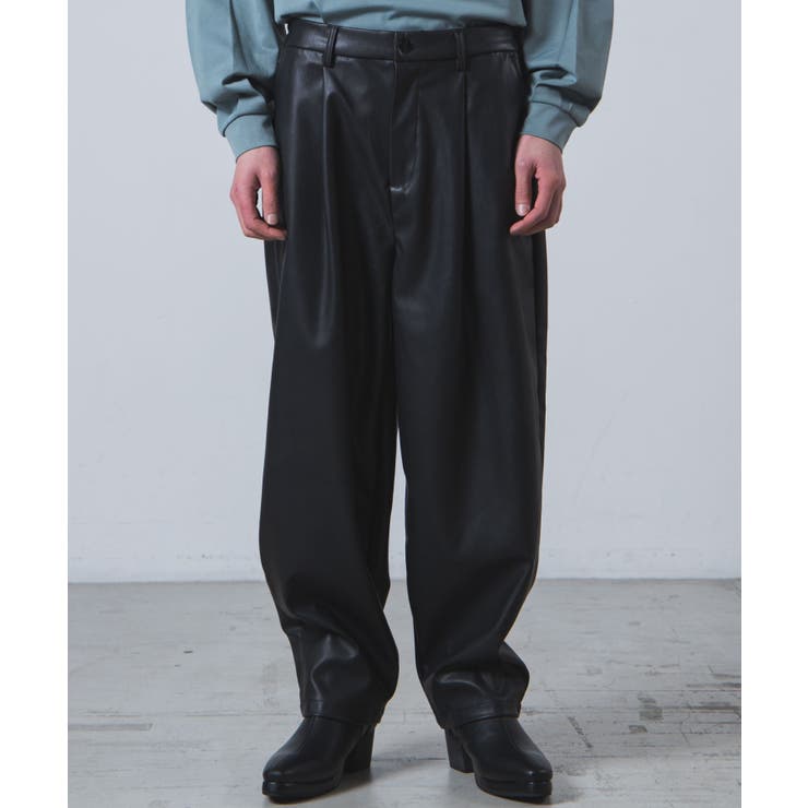 フェイクレザーバルーンパンツ [品番：WG010078507]｜WEGO【MEN