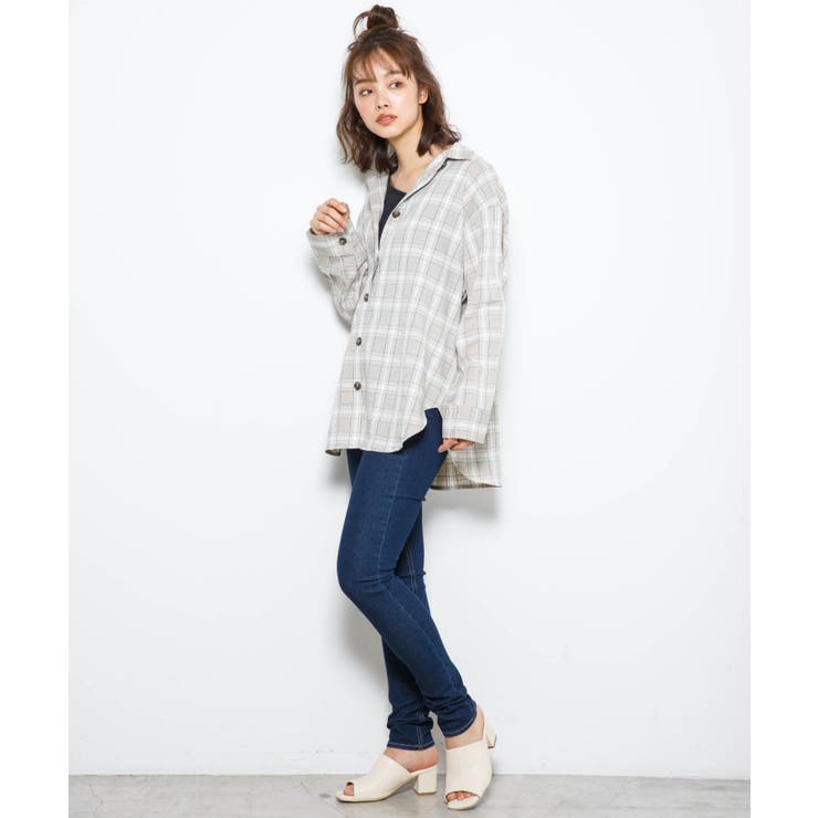 アシメタンクsetチェックBIGシャツ  | WEGO【WOMEN】 | 詳細画像11 
