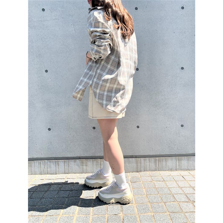 アシメタンクsetチェックBIGシャツ  | WEGO【WOMEN】 | 詳細画像3 