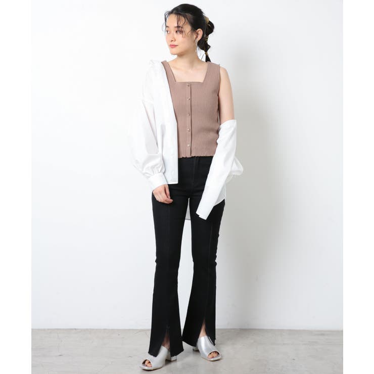 センタースリットフレアパンツ [品番：WG010079029]｜WEGO【WOMEN