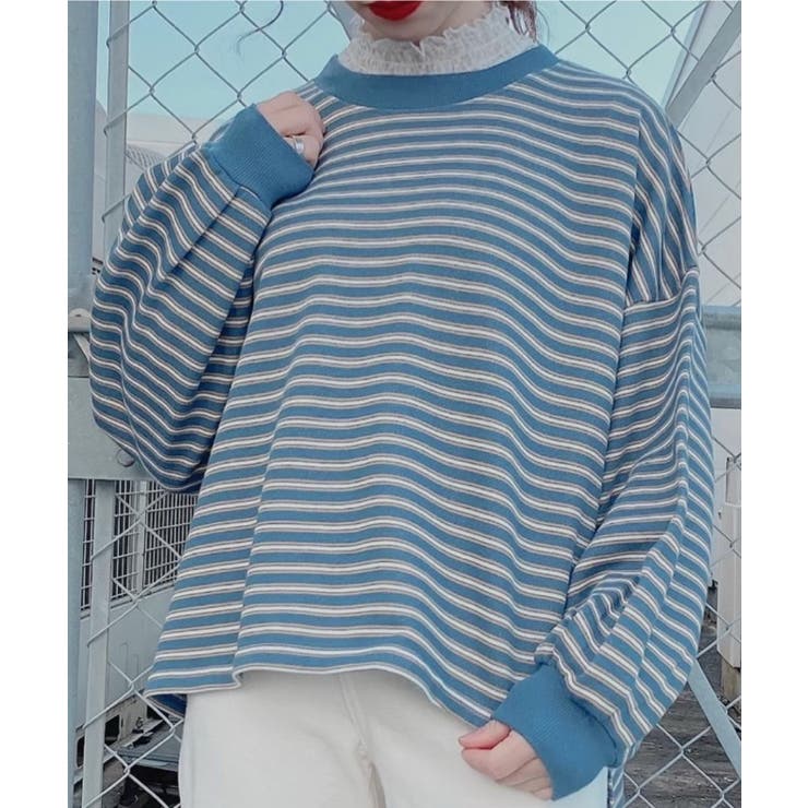 Wego2021秋冬 Web限定 だぼそでボーダースウェット 品番 Wg010077433 Wego Women ウィゴー のレディースファッション通販 Shoplist ショップリスト