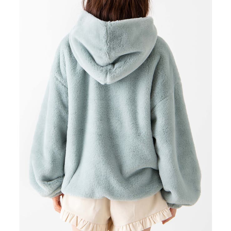 ファーフードブルゾン WE21SP12-L0002[品番：WG010077680]｜WEGO 