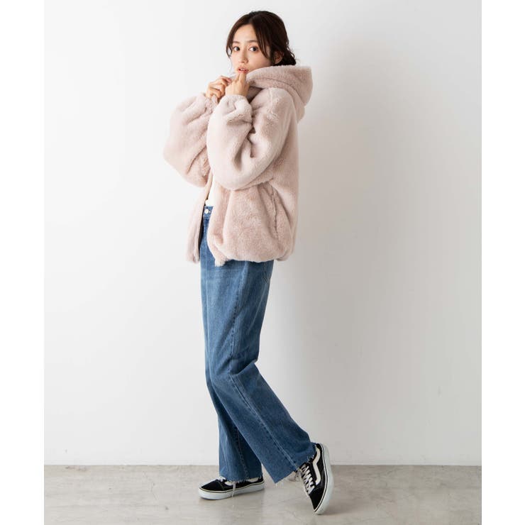 ファーフードブルゾン WE21SP12-L0002[品番：WG010077680]｜WEGO