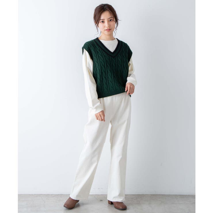 コーデュロイストレートパンツ WE21SP12  L0021[品番：WG010077837]｜WEGO【WOMEN】（ウィゴー）のレディースファッション通販｜SHOPLIST（ショップリスト）