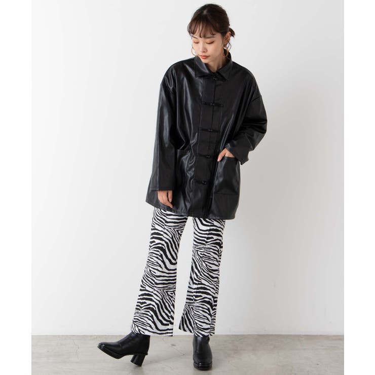 Product Twelve China Leather チャイナ ジャケット Product Twelve China Leather チャイナ ジャケット（チャイナ服