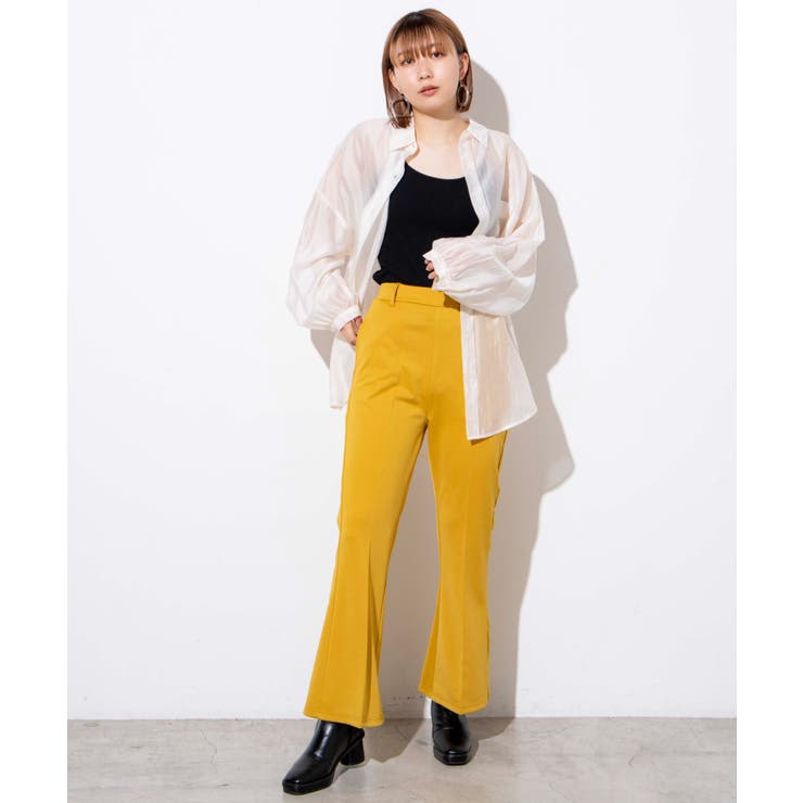 ポンチセンタープレスフレアパンツ レディース フレア | WEGO【WOMEN】 | 詳細画像15 