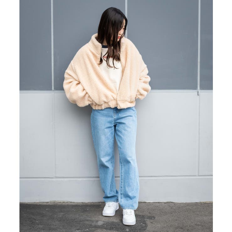 ボアスタンドショートブルゾン 韓国 韓国ファッション[品番：WG010082572]｜WEGO【WOMEN】（ウィゴー ）のレディースファッション通販｜SHOPLIST（ショップリスト）