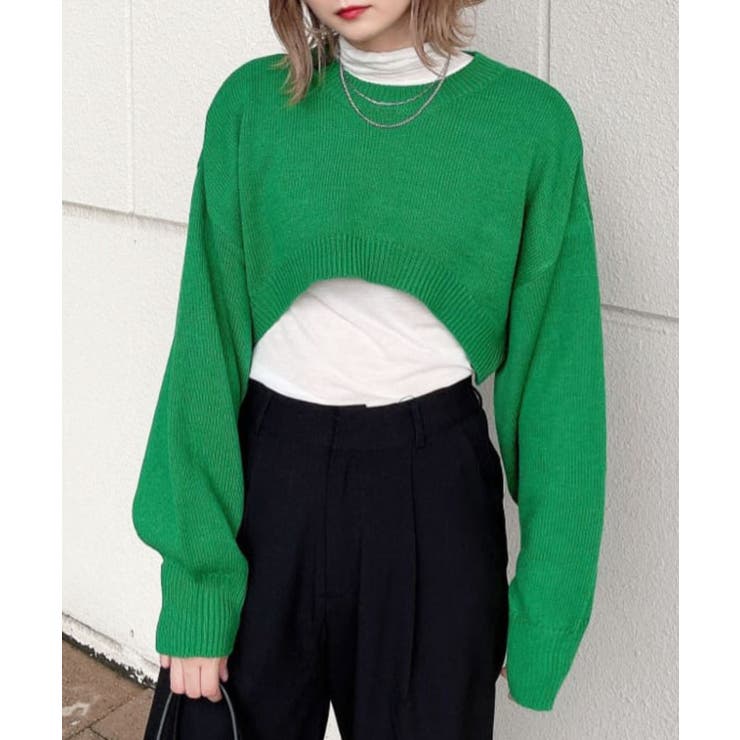 2wayスーパーショートニット 韓国 韓国ファッション 品番 Wg Wego Women ウィゴー のレディースファッション通販 Shoplist ショップリスト