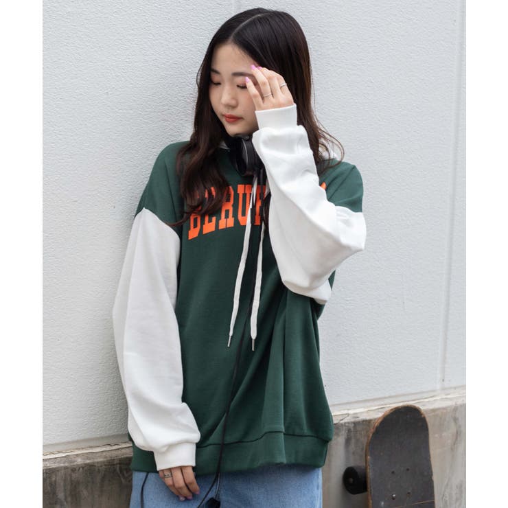 グラフィックロゴベストドッキングパーカー 韓国  韓国ファッション[品番：WG010083097]｜WEGO【WOMEN】（ウィゴー）のレディースファッション通販｜SHOPLIST（ショップリスト）