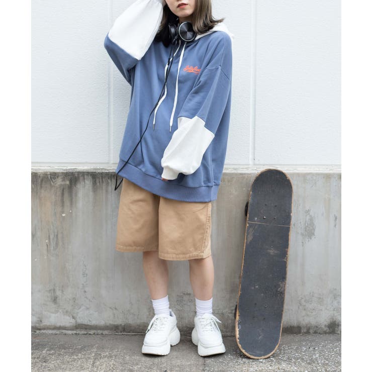 グラフィックロゴTシャツドッキングパーカー 韓国 韓国ファッション | WEGO【WOMEN】 | 詳細画像4 