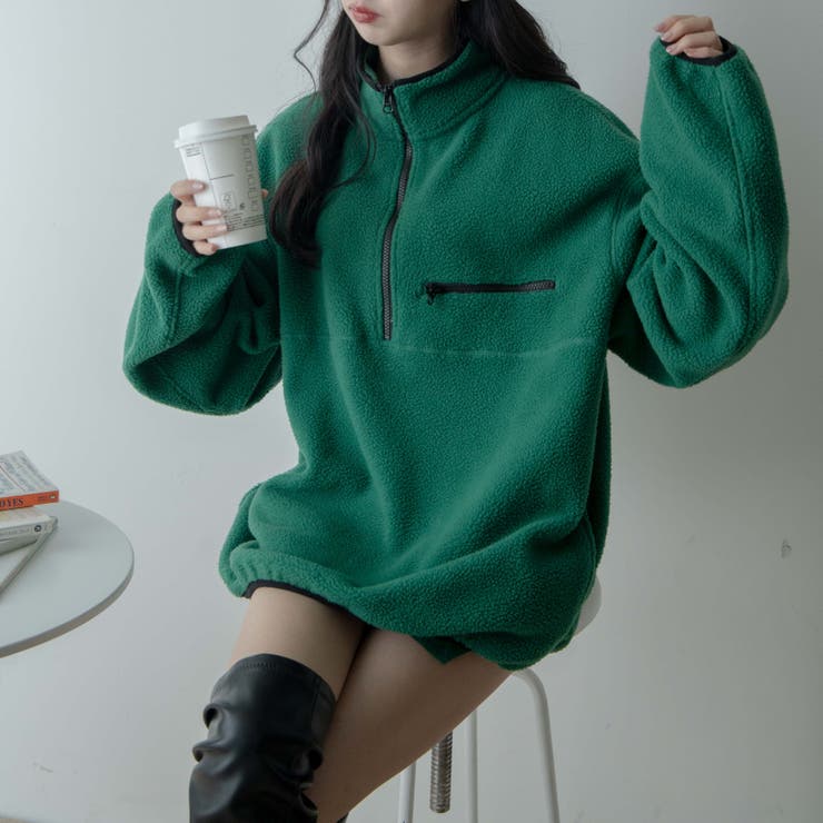 フリースハーフジッププルオーバー レディース  ユニセックス[品番：WG010084670]｜WEGO【WOMEN】（ウィゴー）のレディースファッション通販｜SHOPLIST（ショップリスト）