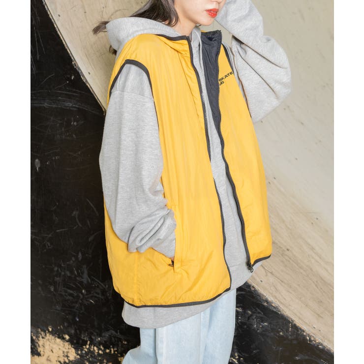 リバーシブルナイロンベスト 韓国  韓国ファッション[品番：WG010084805]｜WEGO【MEN】（ウィゴー）のメンズファッション通販｜SHOPLIST（ショップリスト）