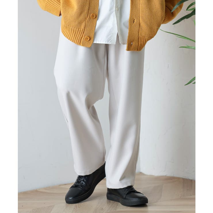 イージーケア セミワイドスラックス  メンズ[品番：WG010084994]｜WEGO【MEN】（ウィゴー）のメンズファッション通販｜SHOPLIST（ショップリスト）