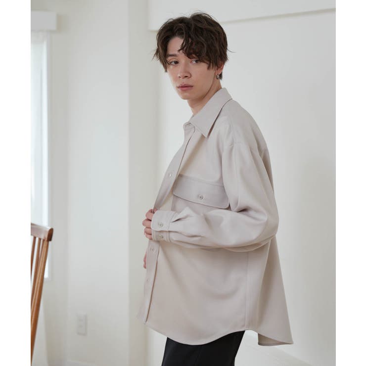 イージーケア フラップポケットBIGシャツ メンズ[品番