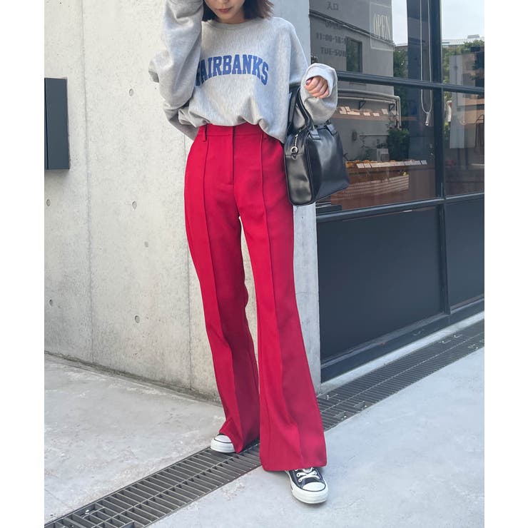 ピンタックフレアパンツ 秋 冬[品番：WG010085552]｜WEGO【WOMEN