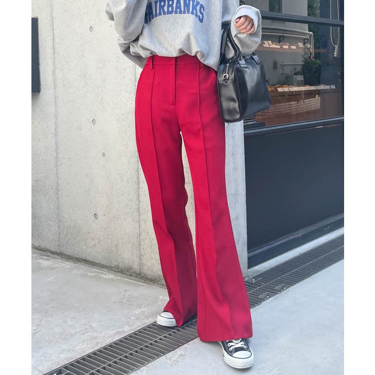 ピンタックフレアパンツ 秋 冬[品番：WG010085552]｜WEGO【WOMEN
