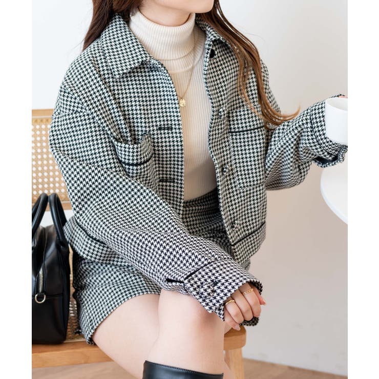 ツイードショートジャケット 韓国 韓国ファッション 品番 Wg Wego Women ウィゴー のレディースファッション通販 Shoplist ショップリスト
