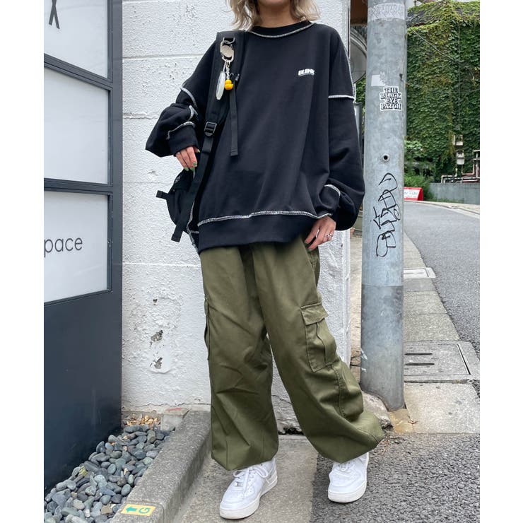 インサイドアウトステッチBIGプルオーバー 秋 冬[品番
