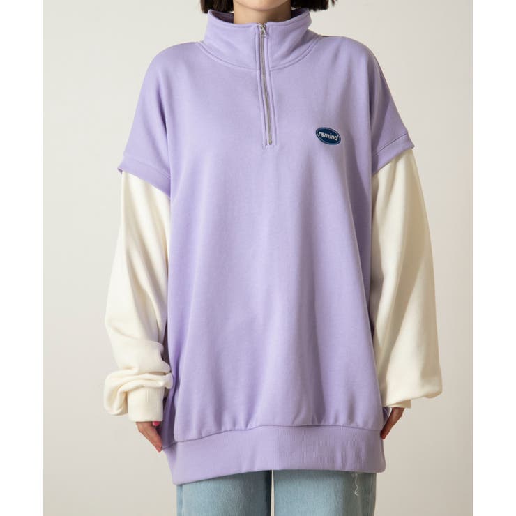 ハーフジップベストドッキングプルオーバー 秋  冬[品番：WG010085927]｜WEGO【WOMEN】（ウィゴー）のレディースファッション通販｜SHOPLIST（ショップリスト）