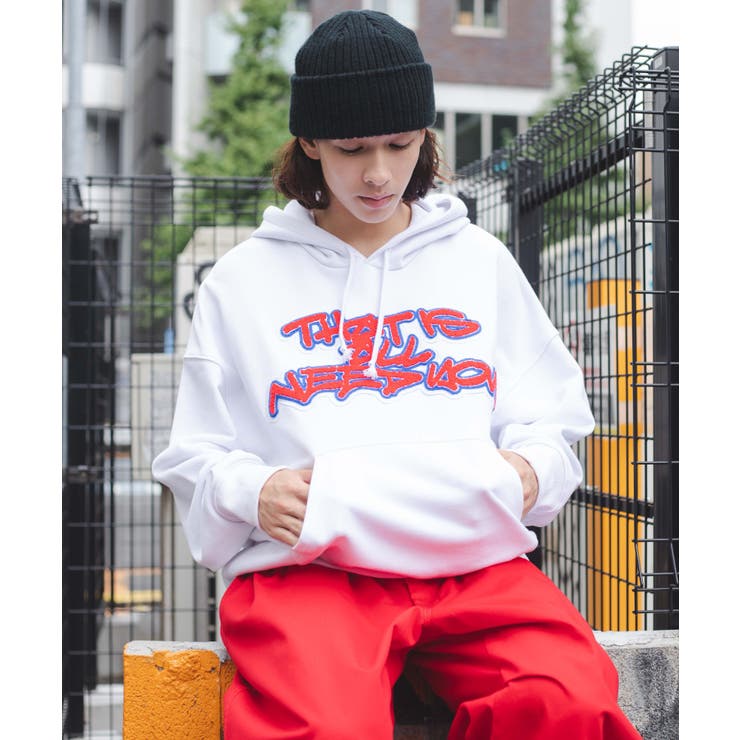 ヘビーウエイト グラフィティプルパーカー 秋 | WEGO【WOMEN】 | 詳細画像12 