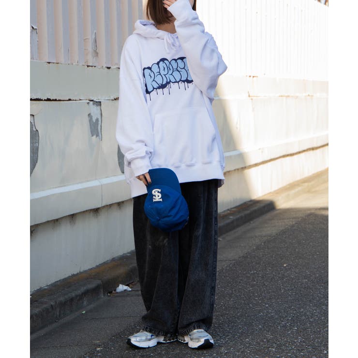 ヘビーウエイト グラフィティプルパーカー 秋 | WEGO【WOMEN】 | 詳細画像46 