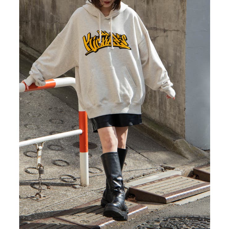 ヘビーウエイト グラフィティプルパーカー 秋 | WEGO【WOMEN】 | 詳細画像52 