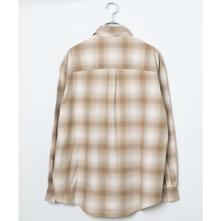 【mitsu】UNITEDTOKYO ウールオンブレチェックシャツ ウール オンブレチェックシャツ(1 BROWN): : メンズ｜UNITED