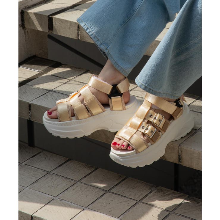 厚底ベルトスポーツサンダル 品番 Wg Wego Women ウィゴー のレディースファッション通販 Shoplist ショップリスト
