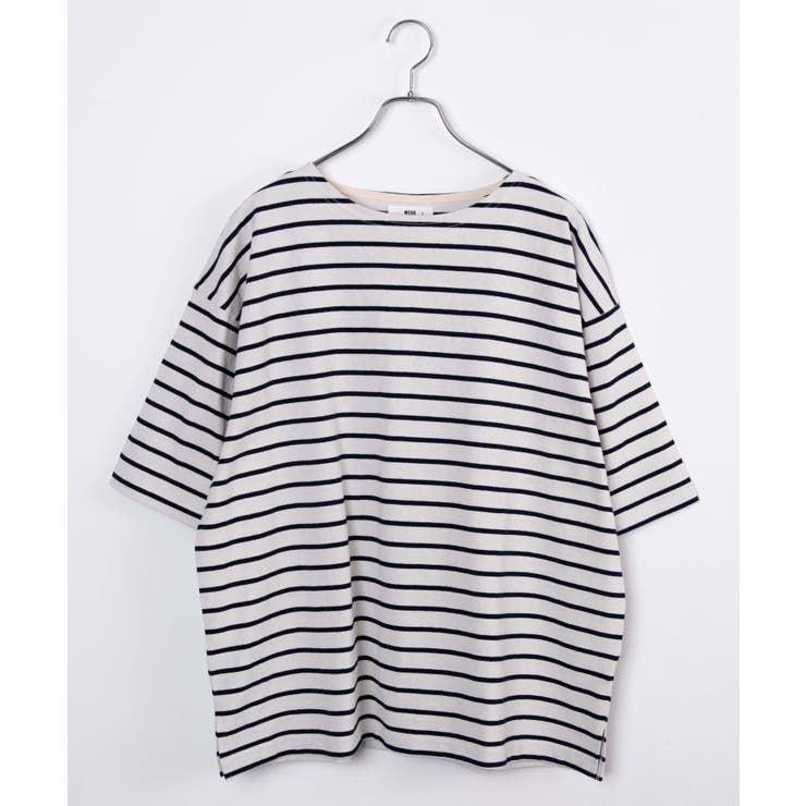 バスクボーダーBIGTシャツ ユニセックス レディース[品番