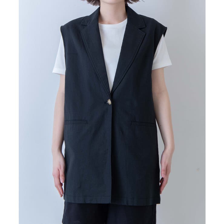 リネンブレンドノースリーブジャケット レディース  夏[品番：WG010084153]｜WEGO【WOMEN】（ウィゴー）のレディースファッション通販｜SHOPLIST（ショップリスト）