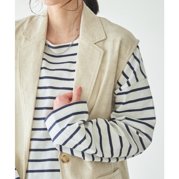 リネンブレンドノースリーブジャケット レディース  夏[品番：WG010084153]｜WEGO【WOMEN】（ウィゴー）のレディースファッション通販｜SHOPLIST（ショップリスト）