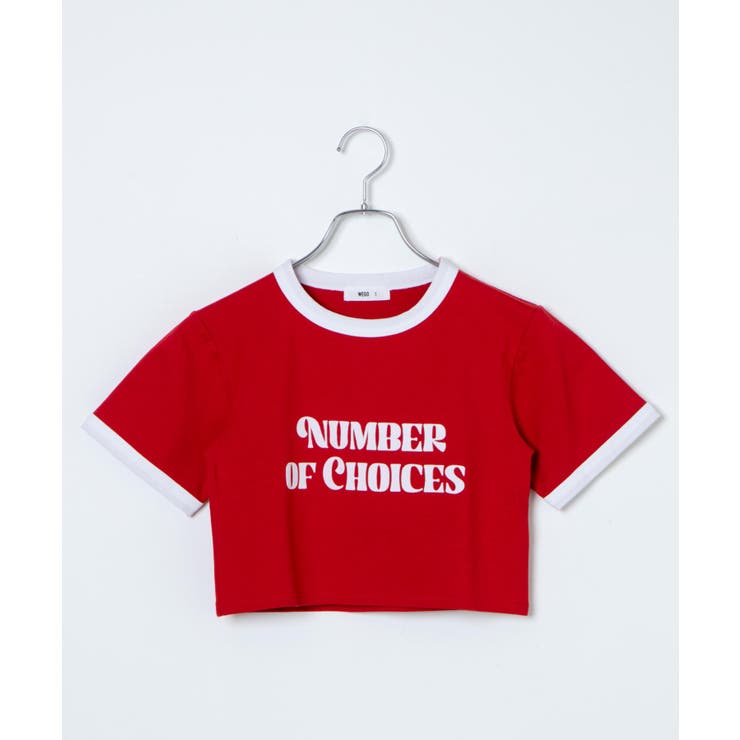 リンガーチビTシャツ レディース 夏[品番：WG010084152]｜WEGO