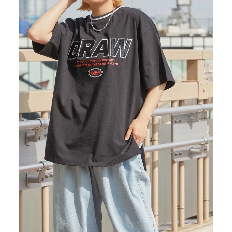 ラインリブBIGTシャツ レディース 夏[品番：WG010084187]｜WEGO【WOMEN