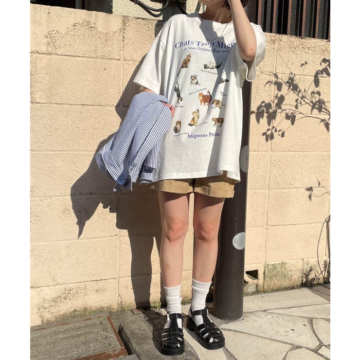 アニマルプリントBIGTシャツ レディース 夏[品番：WG010084601