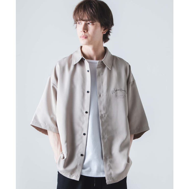 シンプルロゴ半袖BIGシャツ メンズ  ユニセックス[品番：WG010084165]｜WEGO【MEN】（ウィゴー）のメンズファッション通販｜SHOPLIST（ショップリスト）