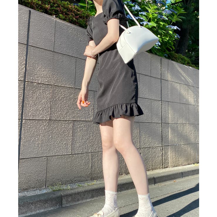 スクエアネックミニワンピース レディース 夏[品番：WG010084899