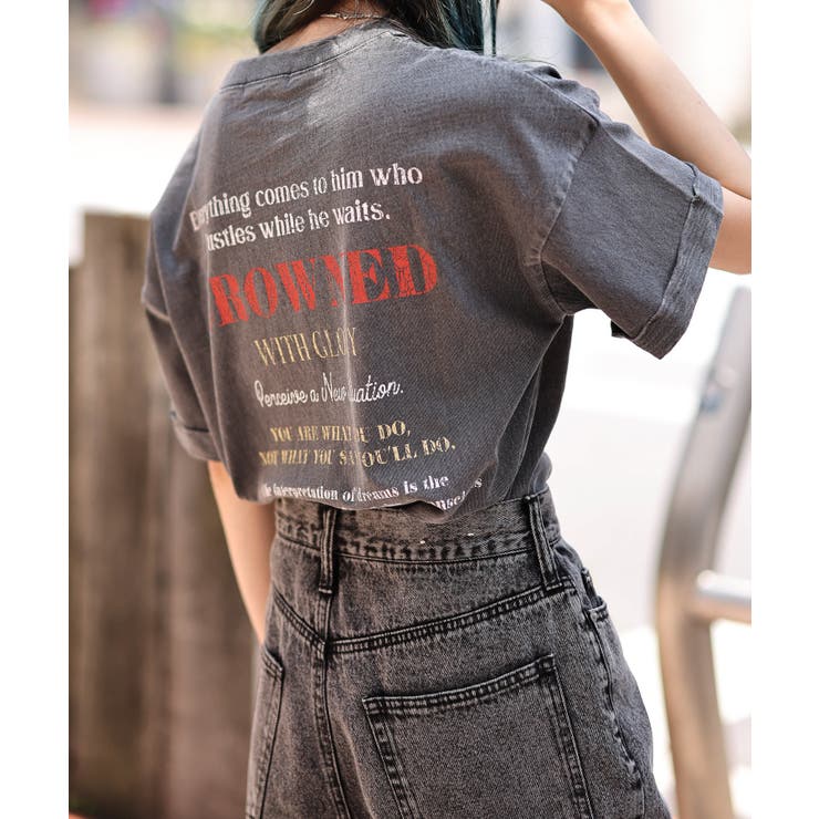 ロールアップピグメントtシャツ レディース 夏 品番 Wg Wego Women ウィゴー のレディースファッション通販 Shoplist ショップリスト