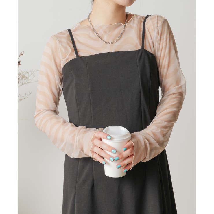 ワイドスリーブシアーロンt 韓国 韓国 ファッション 品番 Wg Wego Women ウィゴー のレディースファッション通販 Shoplist ショップリスト