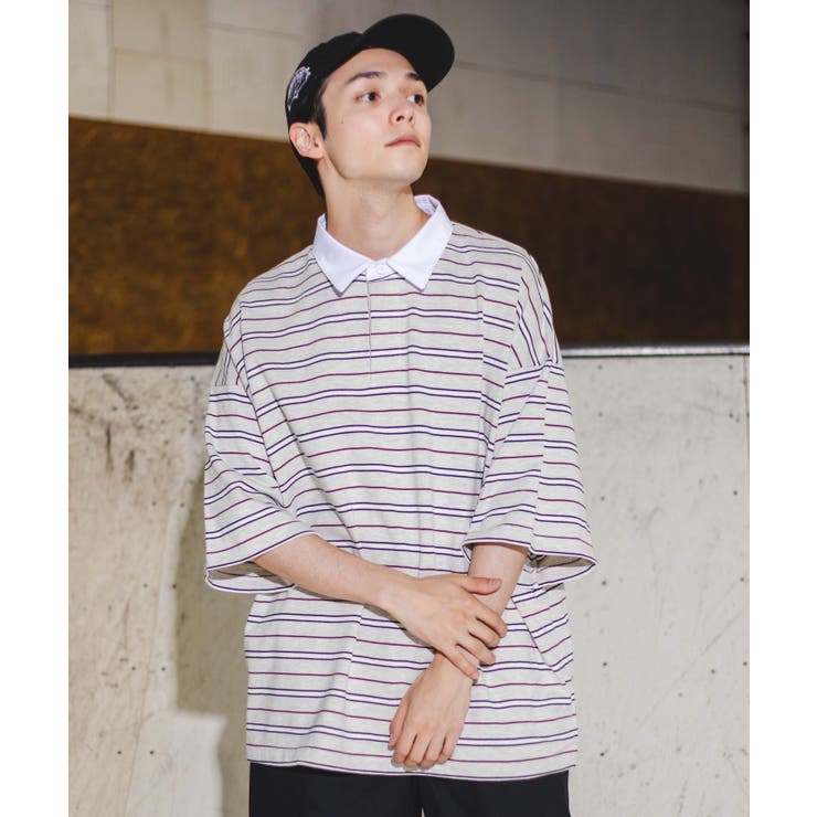 美品✨】THOM BROWN ラガーシャツ ボーダー トリコカラー 綿 XL - warpswefts.com