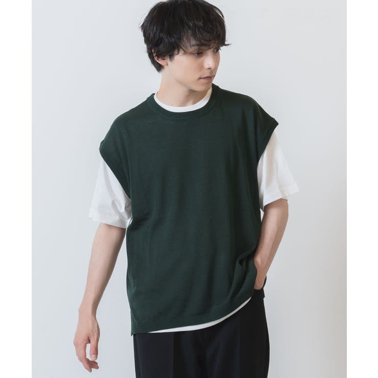 リネンライクアンサンブルニットベスト メンズ  ユニセックス[品番：WG010084723]｜WEGO【MEN】（ウィゴー）のメンズファッション通販｜SHOPLIST（ショップリスト）