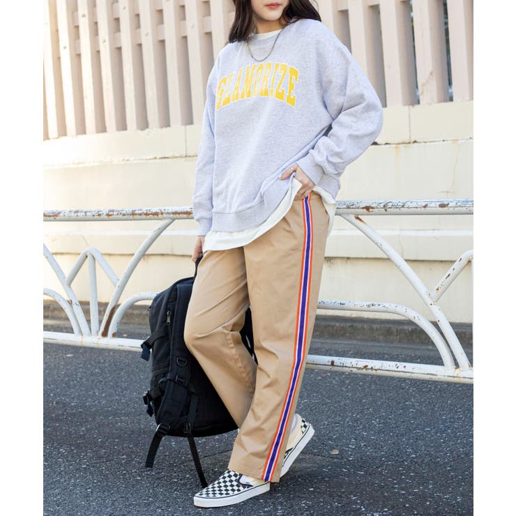 ラインチノテーパードパンツ 韓国  韓国ファッション[品番：WG010083520]｜WEGO【WOMEN】（ウィゴー）のレディースファッション通販｜SHOPLIST（ショップリスト）