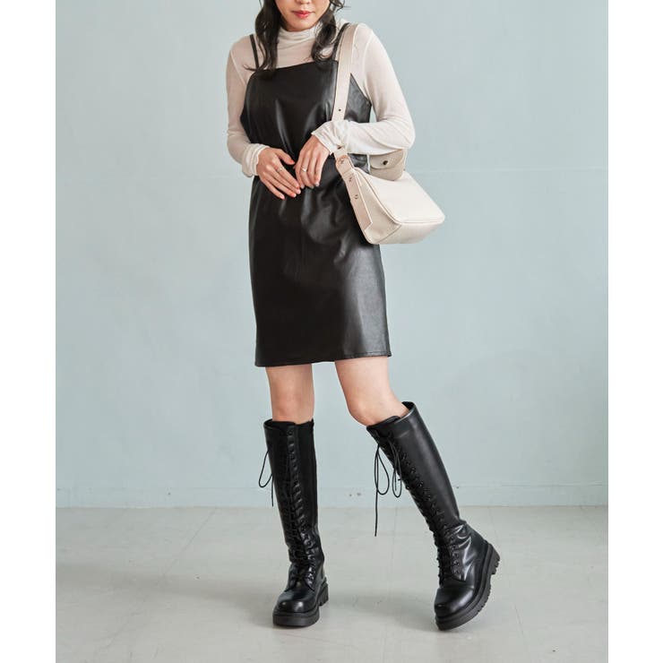 フェイクレザーキャミワンピ 品番 Wg Wego Women ウィゴー のレディースファッション通販 Shoplist ショップリスト