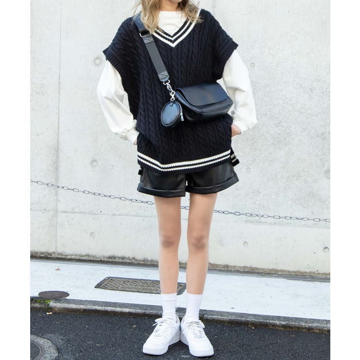 BIGシルエットケーブルベスト レディース  春[品番：WG010083574]｜WEGO【WOMEN】（ウィゴー）のレディースファッション通販｜SHOPLIST（ショップリスト）