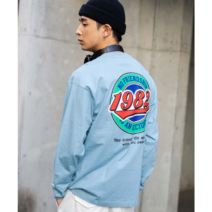 サークルナンバープリントロンTシャツ 韓国 韓国ファッション